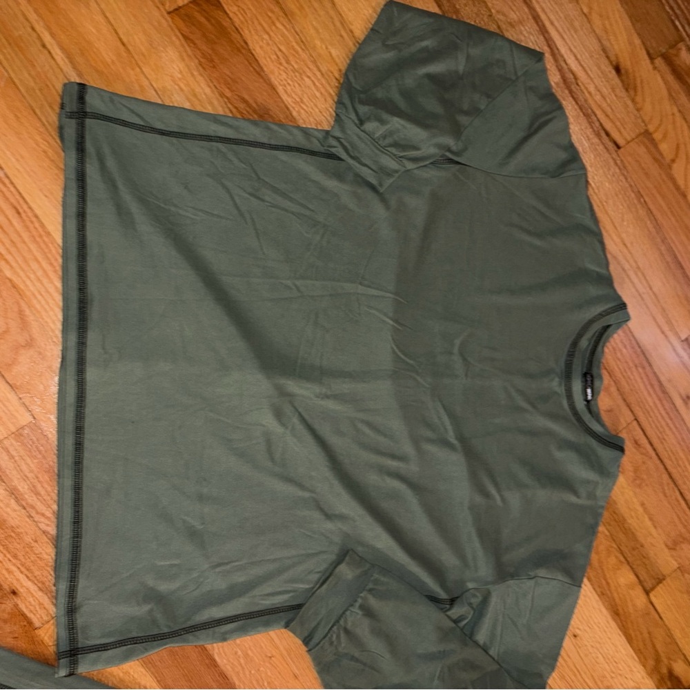 FashionNova Olive Green Long Sleeve Set